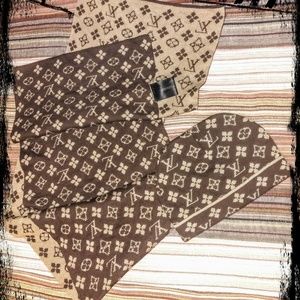 LOUIS VUITTON scarf and beanie